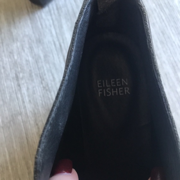 Eileen Fisher Nelson Nubuck leather split shaft ankle booties size 8 1/2 - Picture 5 of 5